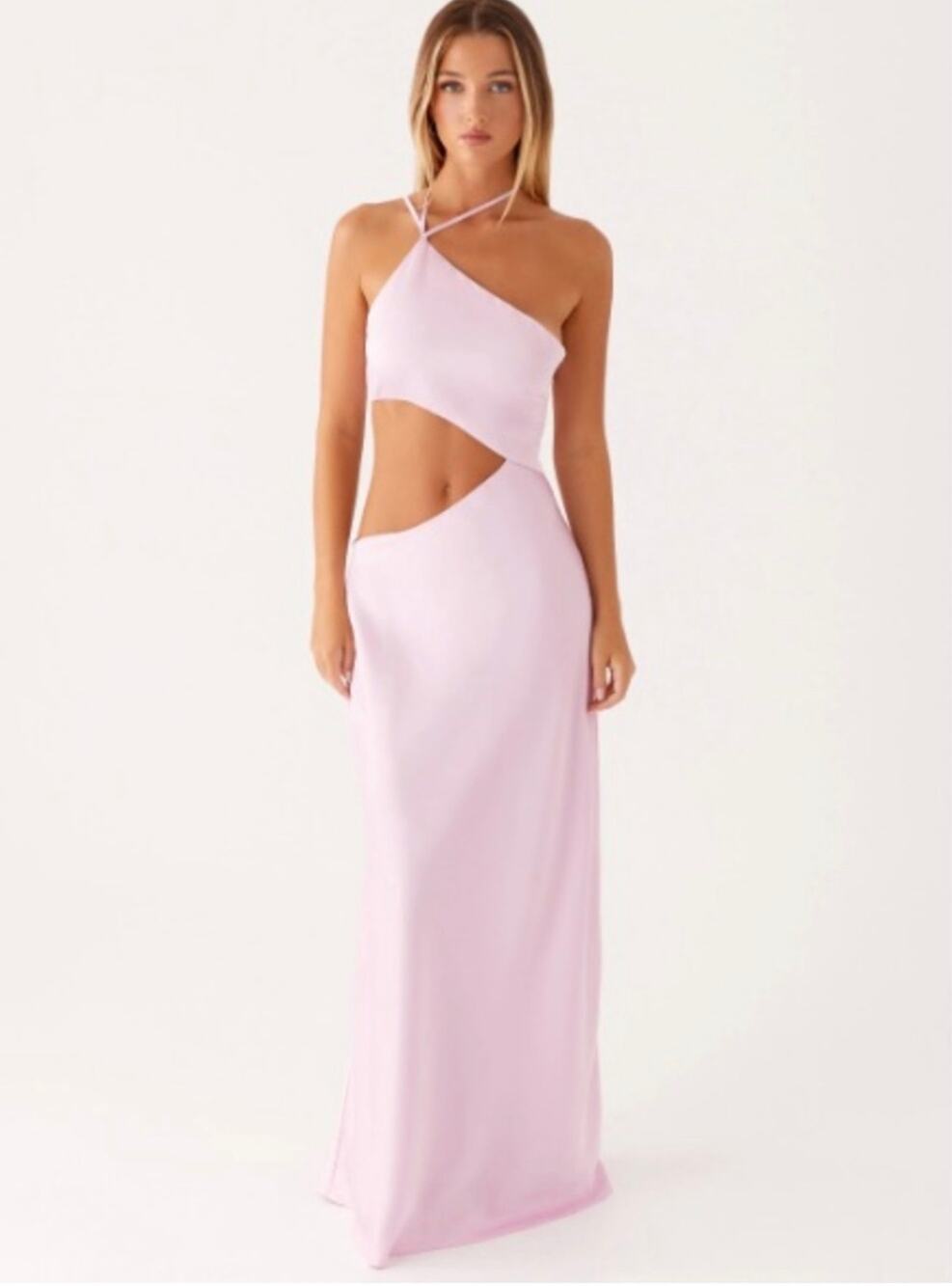 US 6 NWT PEPPERMAYO Courtney Maxi in Light Pink